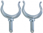 Perko 1262DP0CHR Ribbed Rowlock Horns